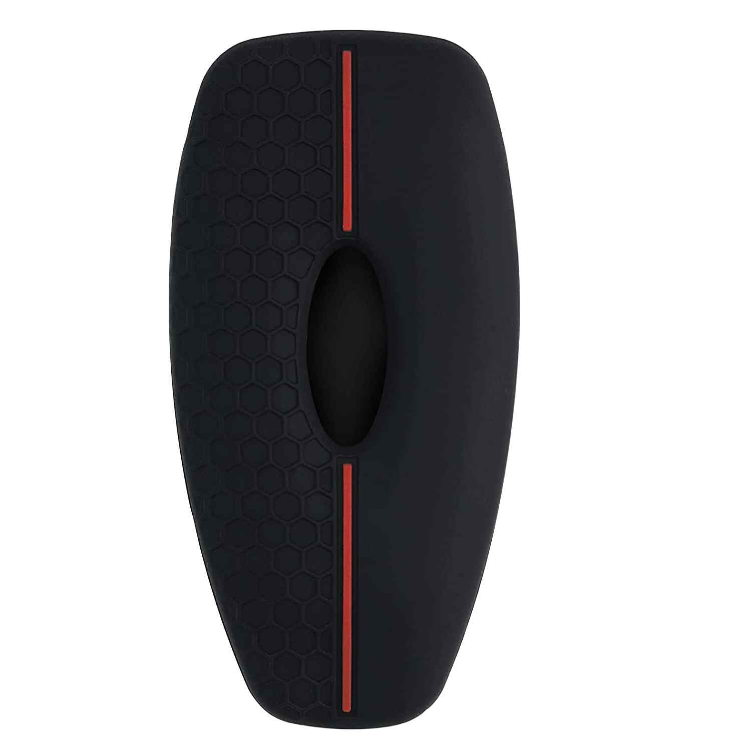 Funda silicona mando llave del coche 3 botones compatible con Ford Negro-Rojo - imagen 2
