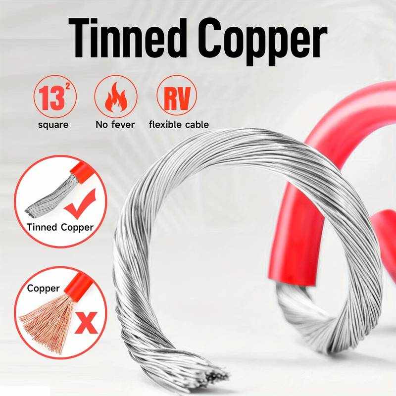 Cables de la Batería con terminales anillo 5AWG 16 mm2 SC16-10 30 cm - imagen 6