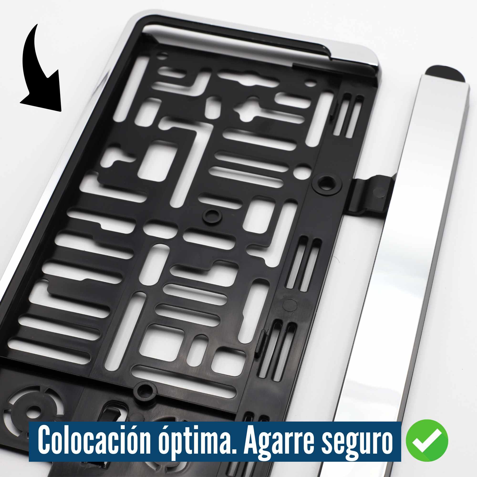 Soporte para matrícula cromado para Coche Universal - imagen 5