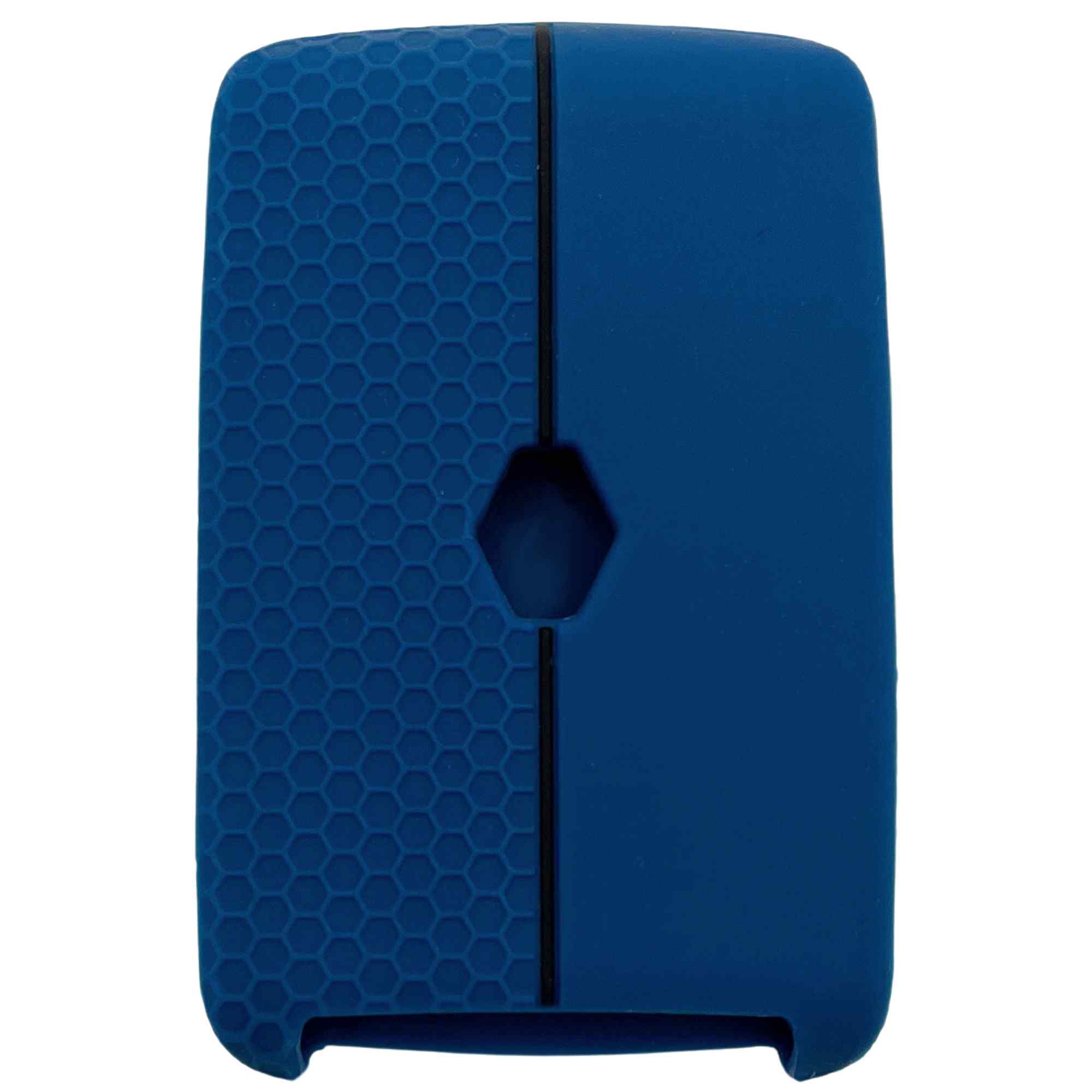 Funda silicona mando llave del coche 4 botones compatible con Renault y Dacia Azul oscuro negro - imagen 2