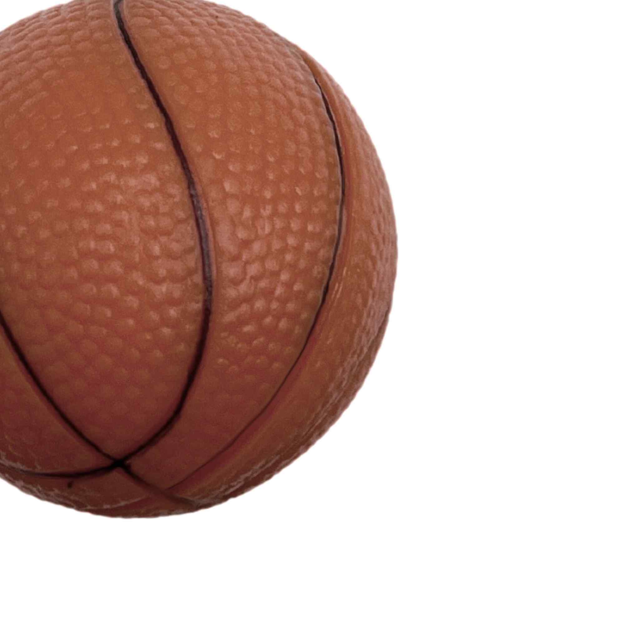 Llavero plastico en forma de pelota baloncesto marron - imagen 5