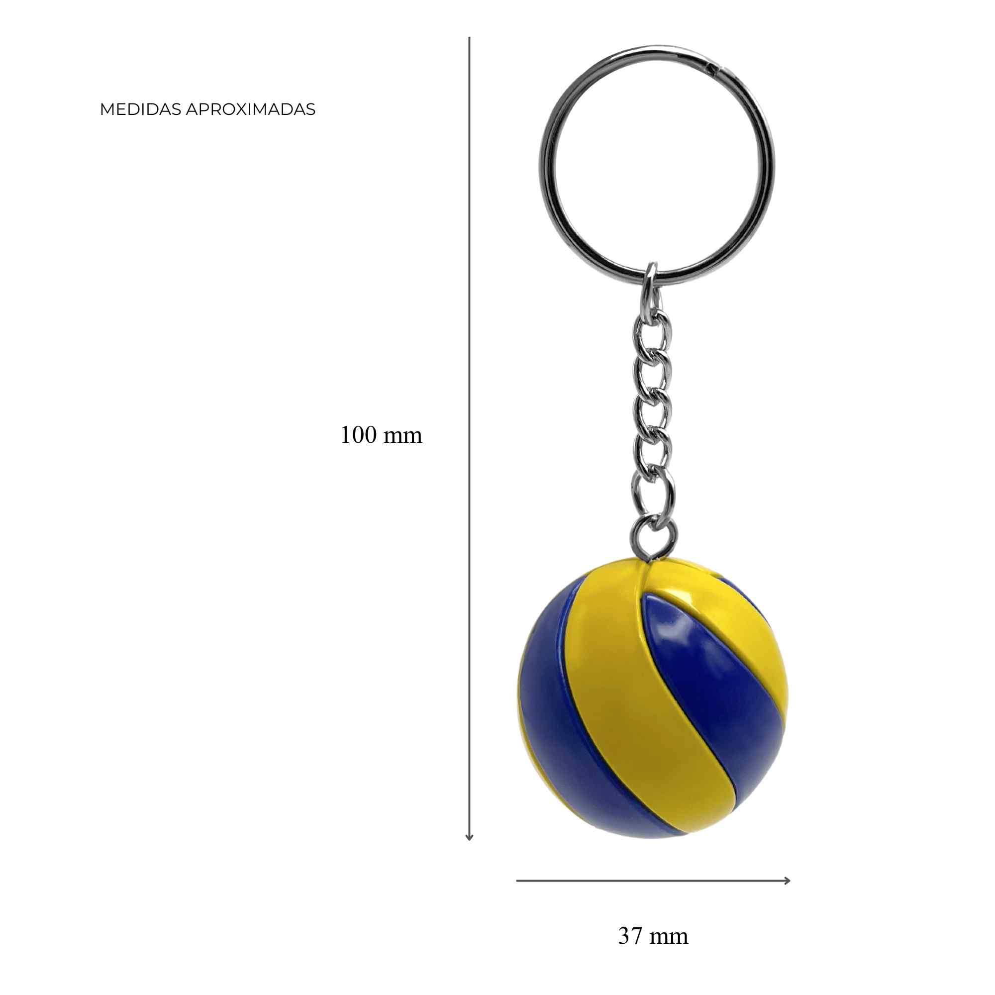 Llavero plastico en forma de pelota voleibol - imagen 5