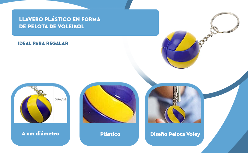 Banner - Llavero plastico en forma de pelota voleibol