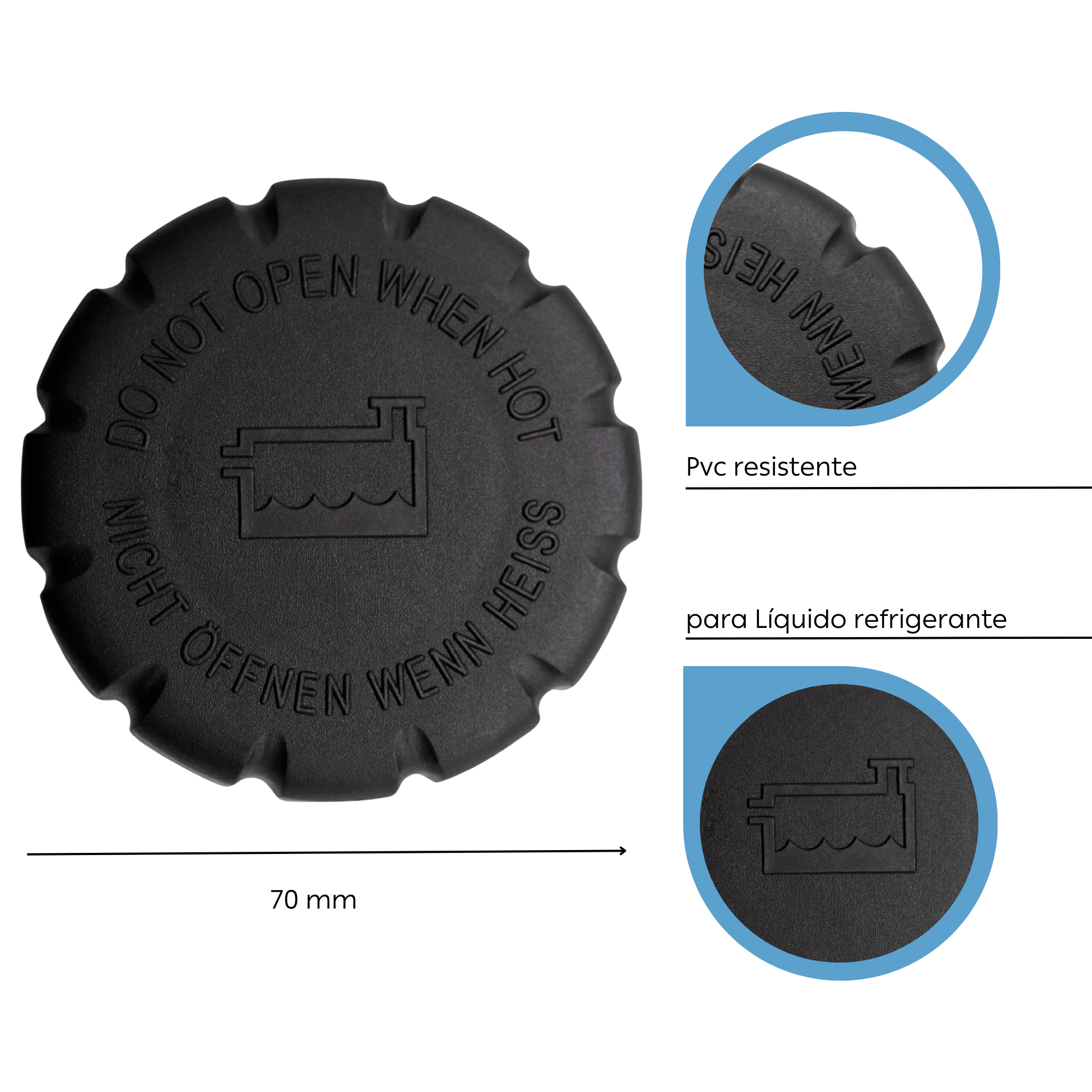 Tapon del deposito de liquido refrigerante compatible con Mercedes - imagen 5