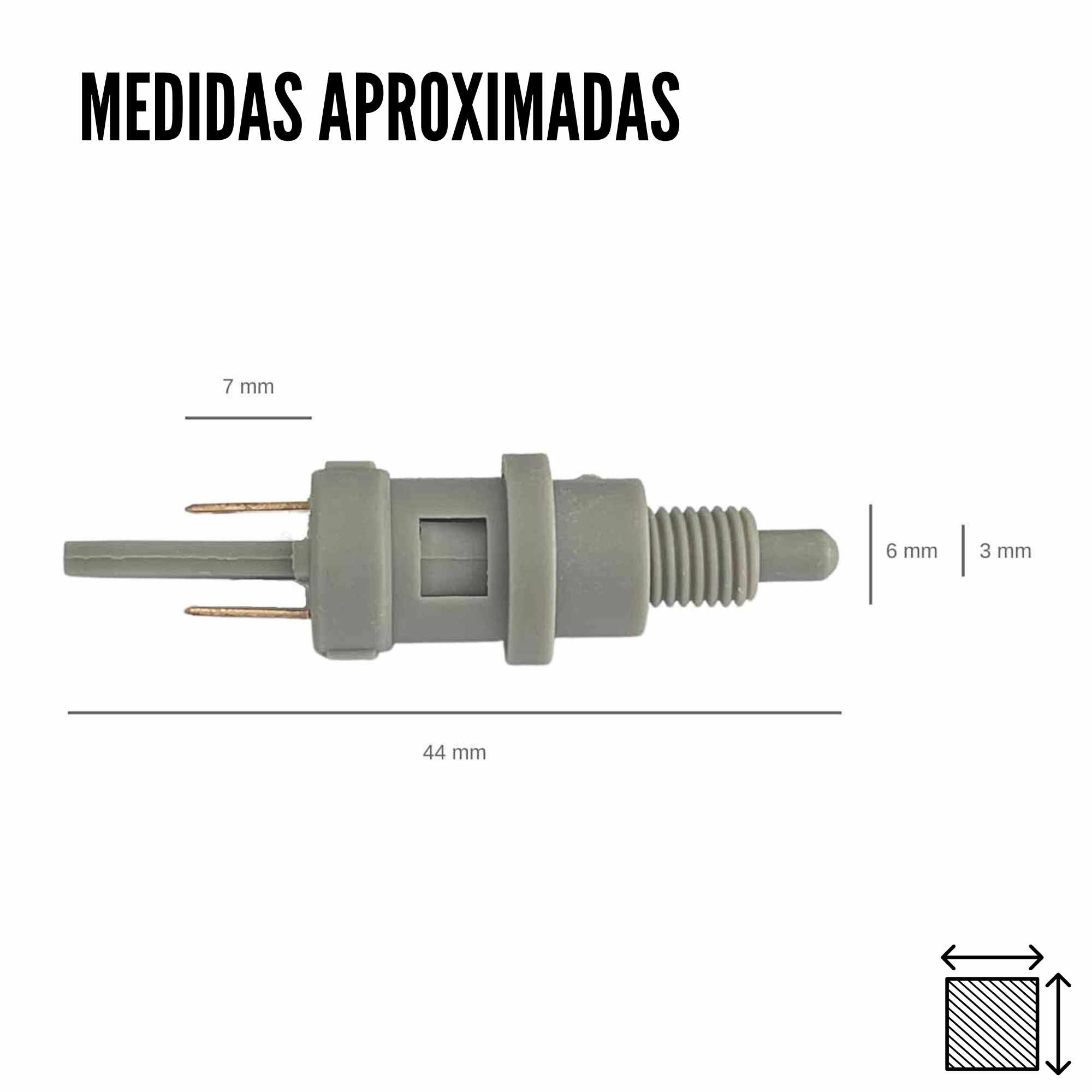 Interruptor de embrague de freno trasero y faros de moto plastico - imagen 3