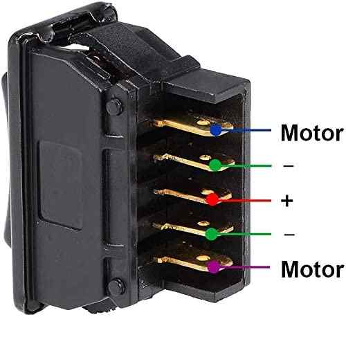 Interruptor universal Elevalunas Eléctrico 5pin DPDT DC12V 24V - imagen 6