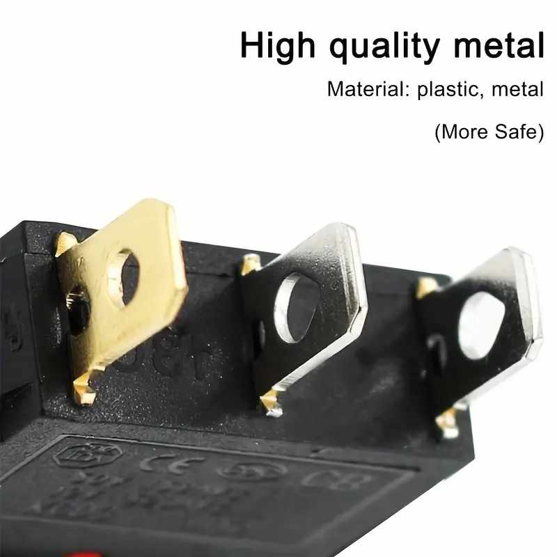 Interruptor basculante ON-OFF SPST 3 pines LED Rojo - imagen 3
