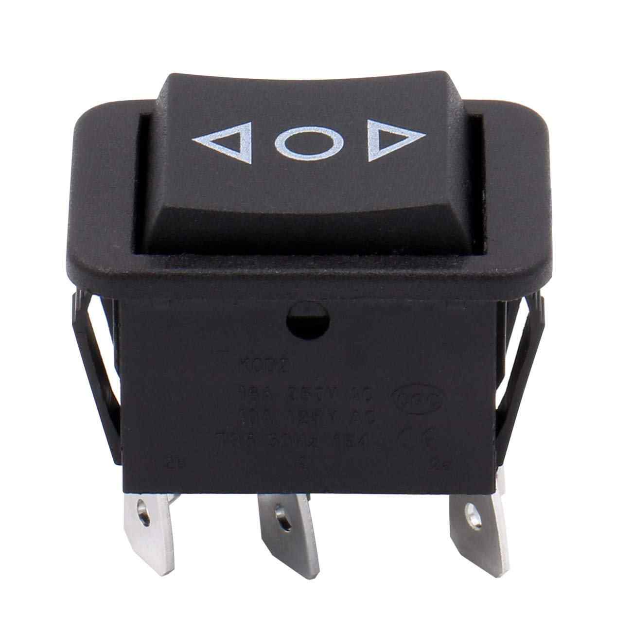 interruptor oscilante momentáneo DPDT ON-OFF-ON 6 pin 16A - imagen 2