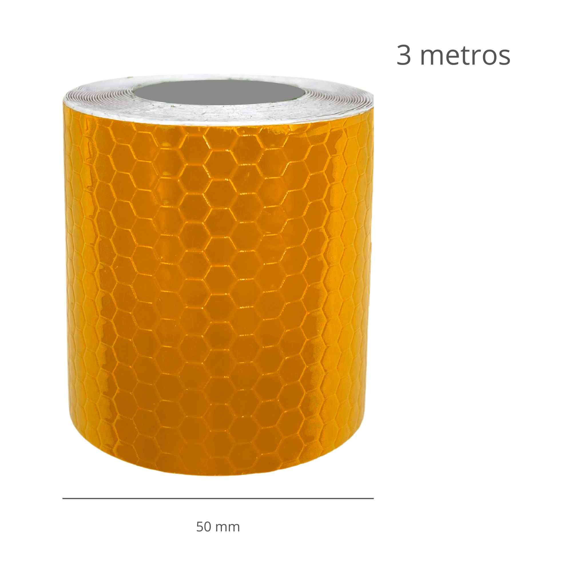Cinta reflectante adhesiva de alta Intensidad PVC 3 metros x 5 cm naranja - imagen 6