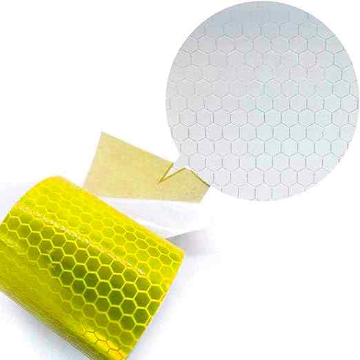 Cinta reflectante adhesiva de alta Intensidad PVC 3 metros x 5 cm Amarillo - imagen 3