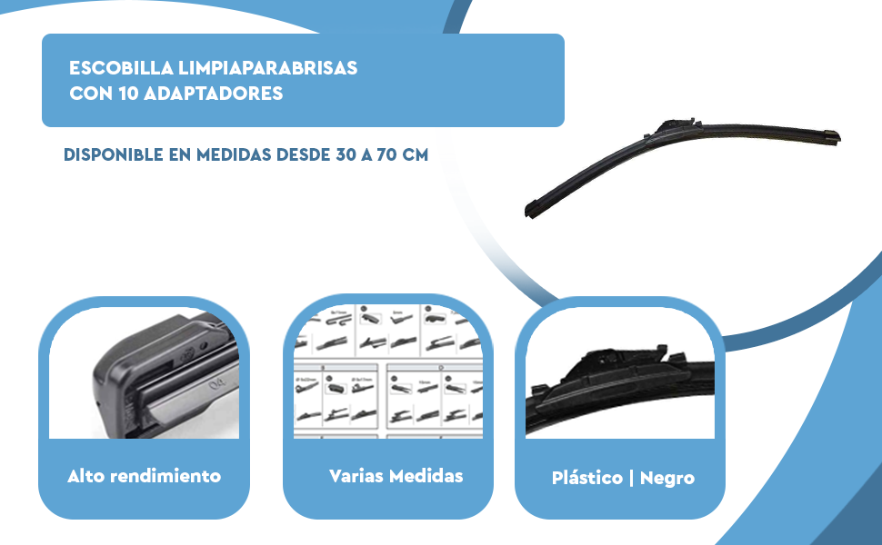 Banner - Escobilla limpiaparabrisas delantero multi conector 47.5 cm