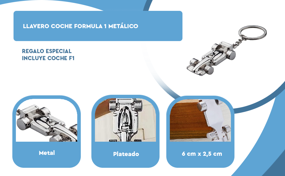 Banner - Llavero coche Formula 1 metálico