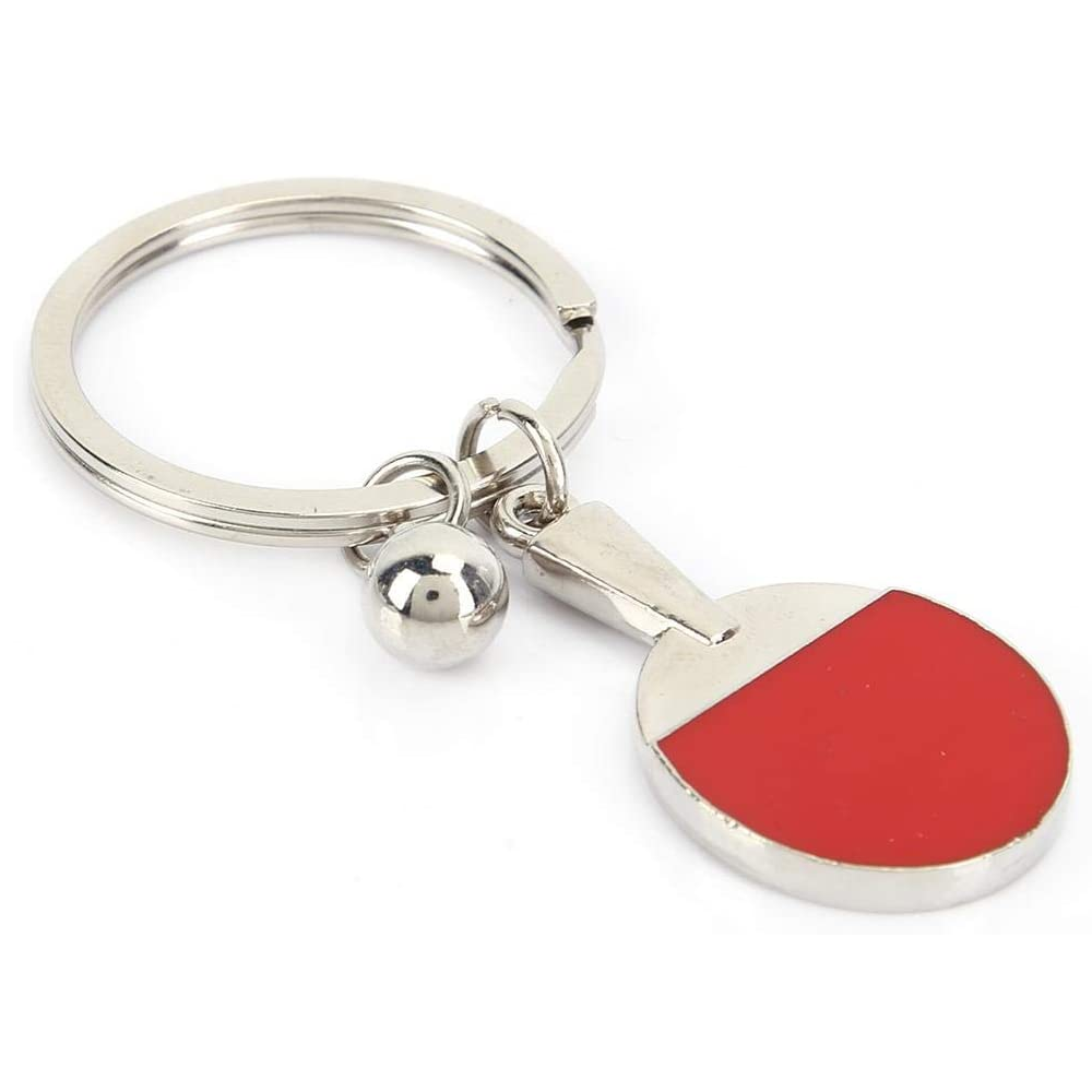 Llavero metálico raqueta de pin pon metálico - imagen 2