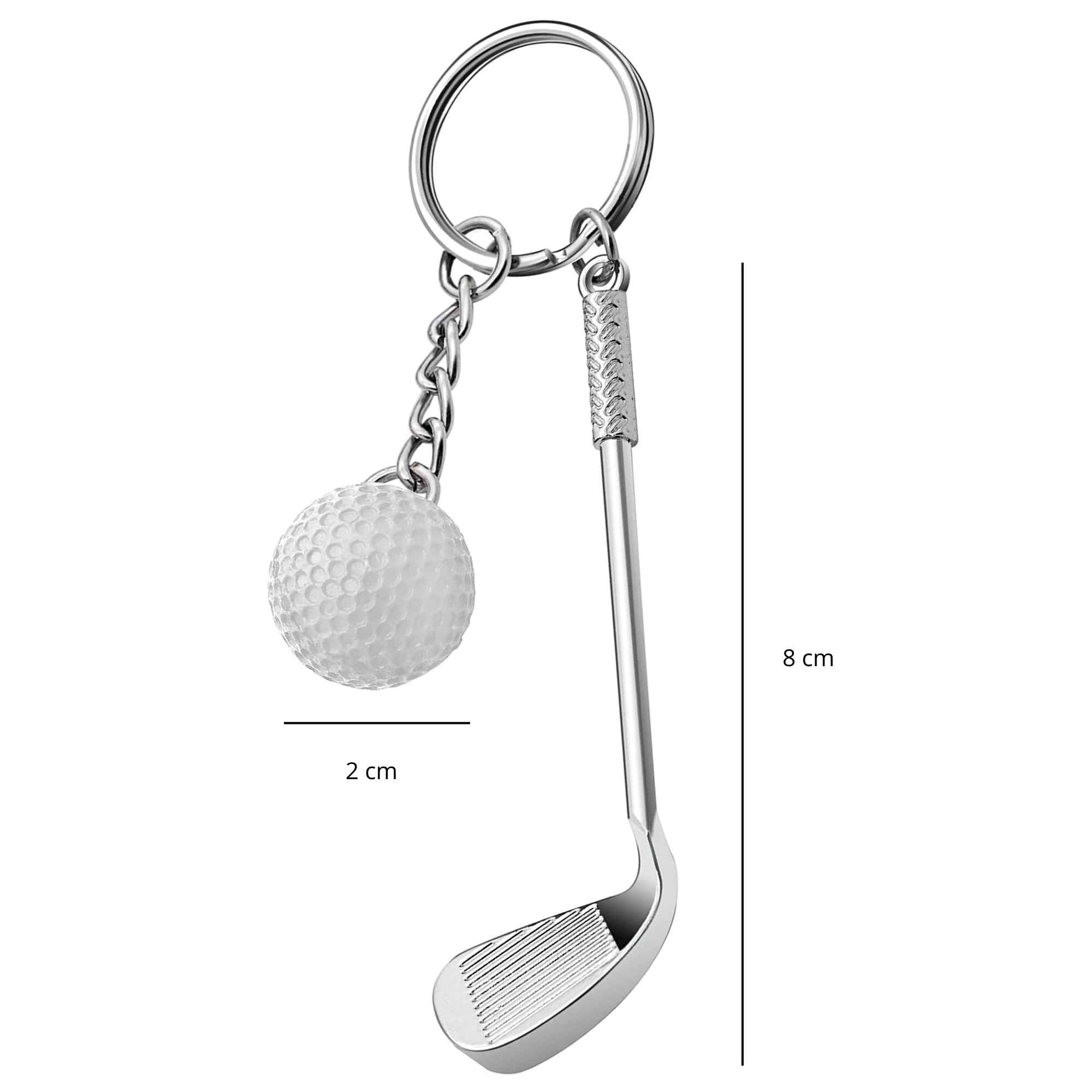 Llavero golf pelota y palo metálico - imagen 3