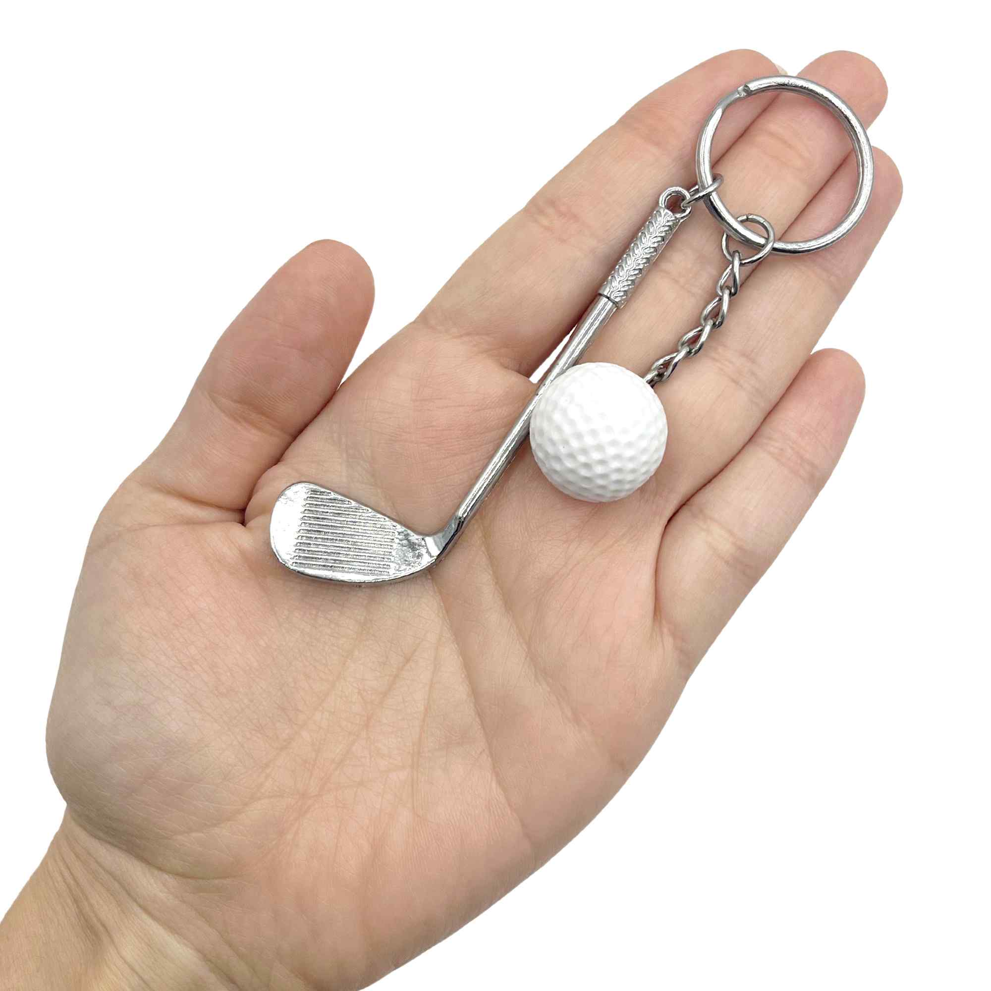 Llavero golf pelota y palo metálico - imagen 5