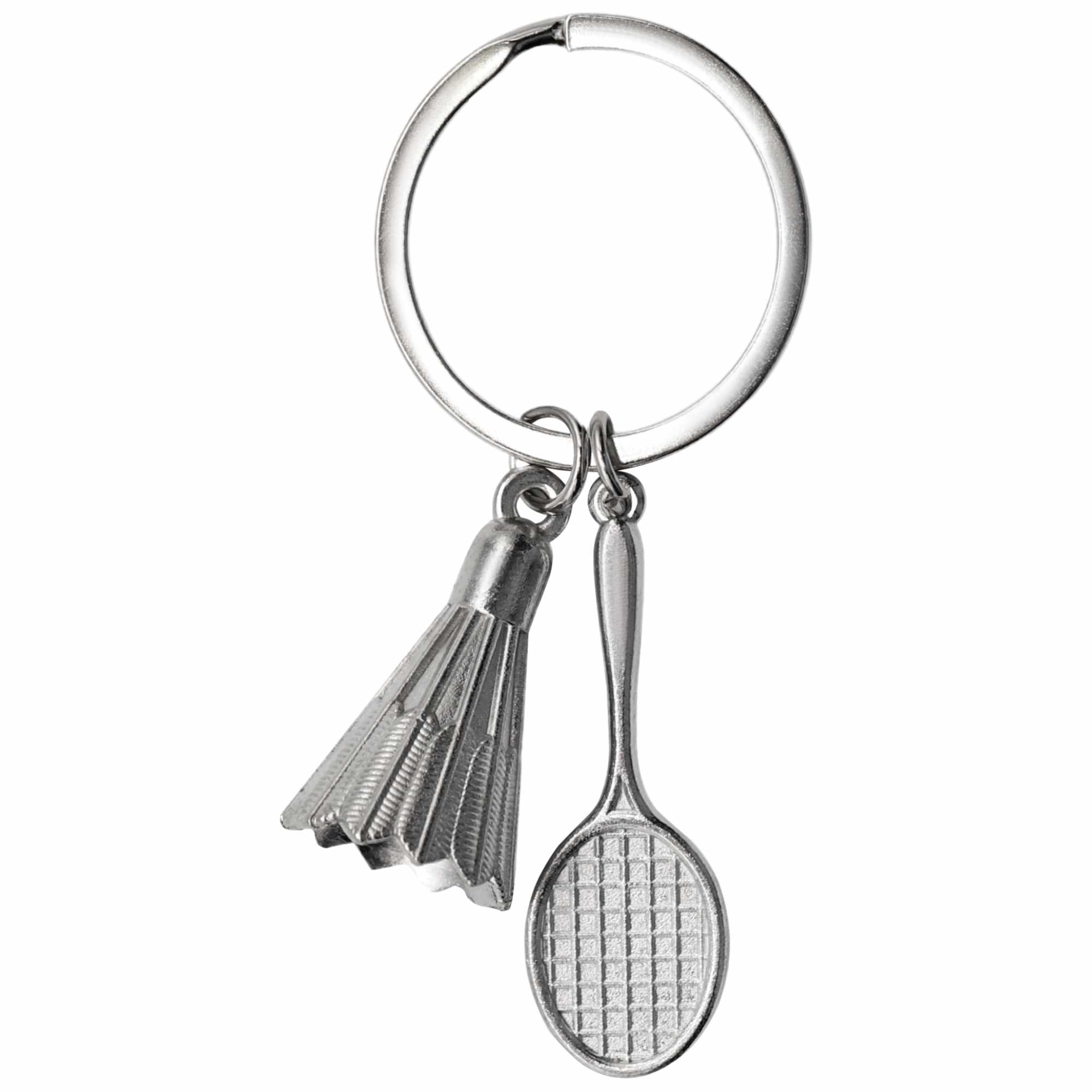 Llavero raqueta de Bádminton metálico - imagen 1
