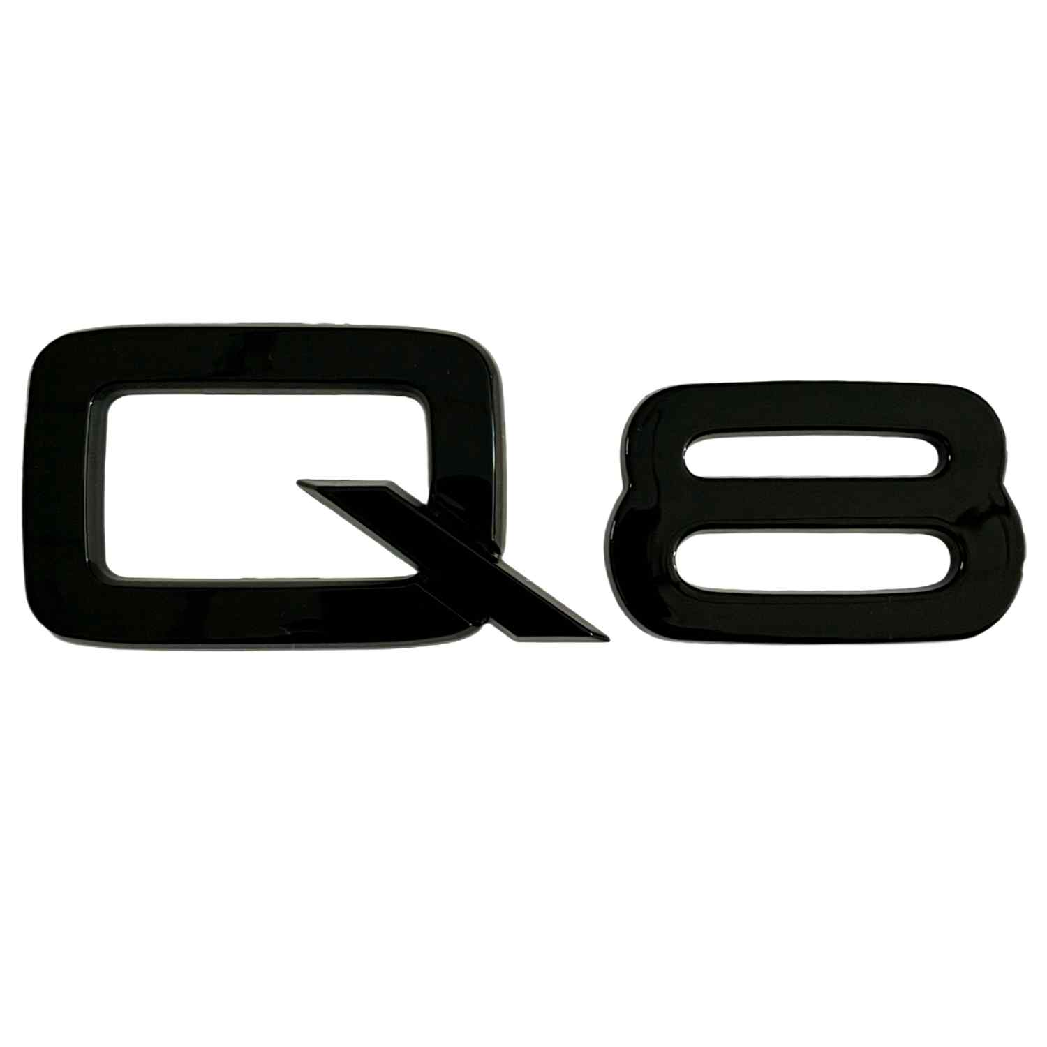 Emblema Adhesivo Q8 para Maletero compatible con audi negro