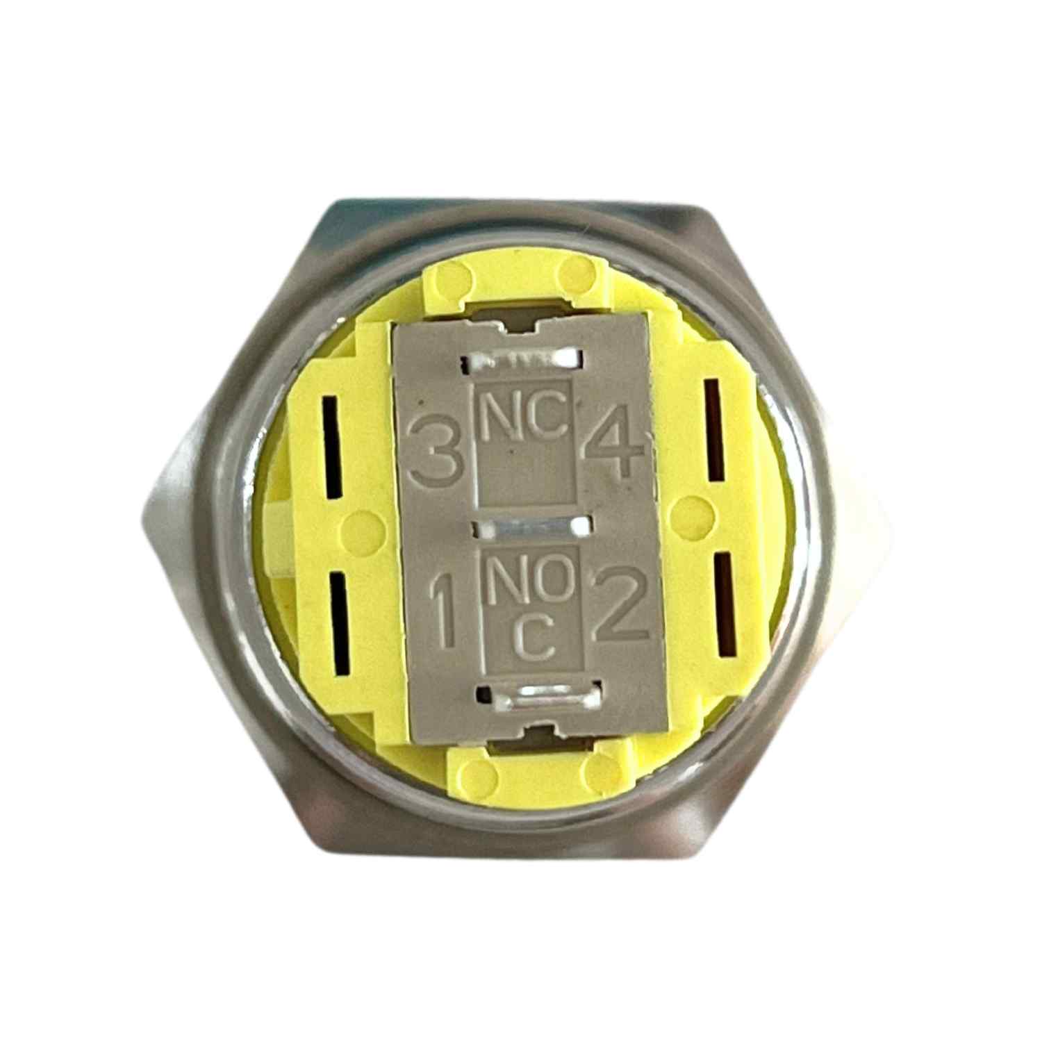 Interruptor de Botón Pulsador Momentáneo Impermeable SPST NO 5A 19 mm - imagen 3