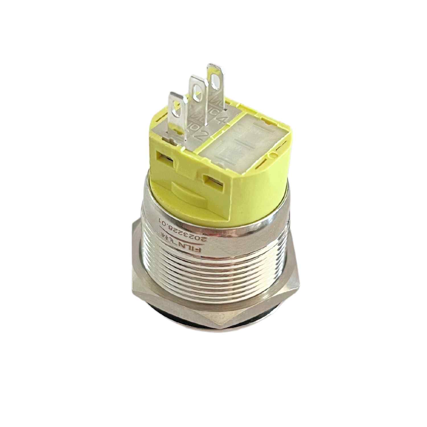 Interruptor de Botón Pulsador Momentáneo Impermeable SPST NO 5A 22 mm - imagen 2