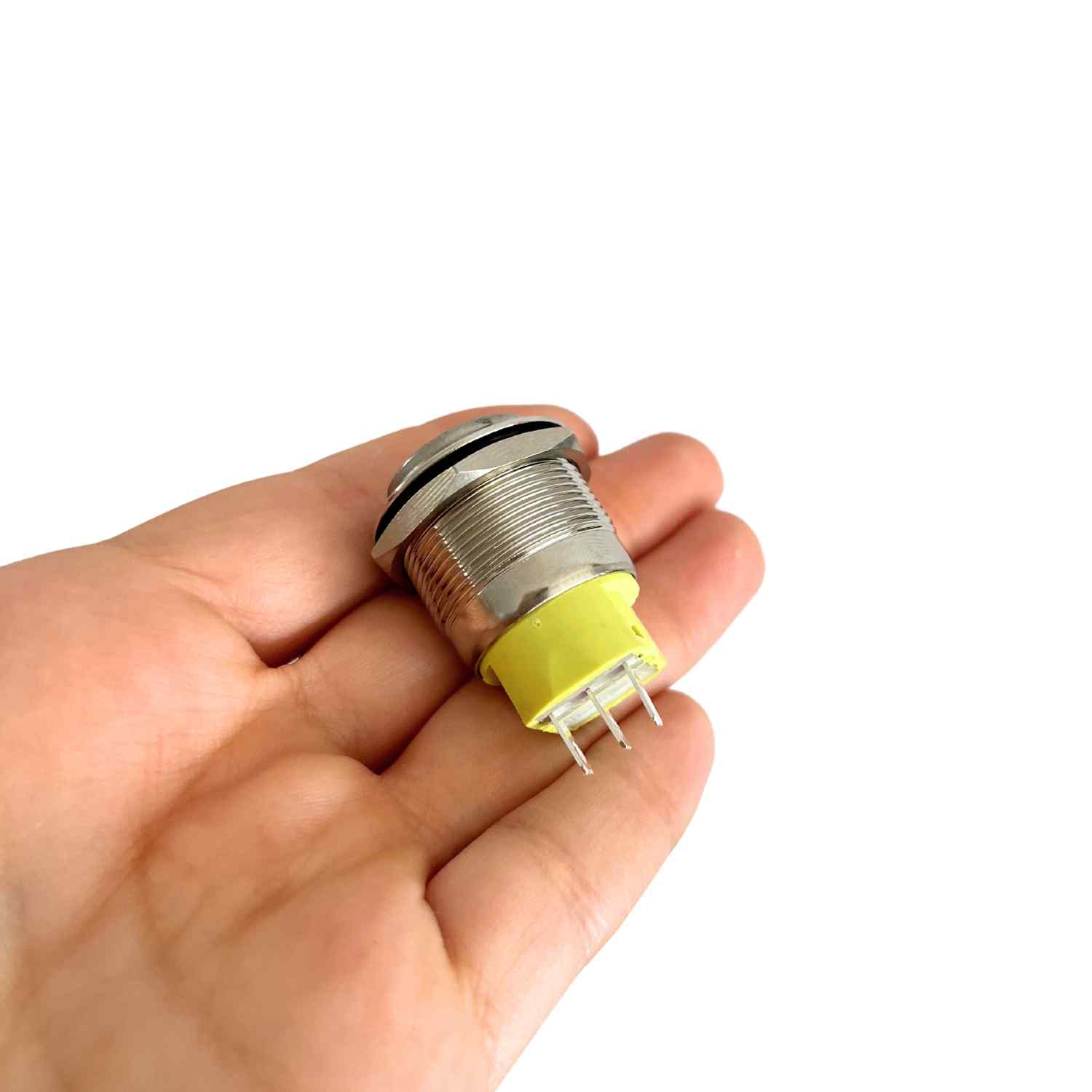 Interruptor de Botón Pulsador Momentáneo Impermeable SPST NO 5A 22 mm - imagen 5