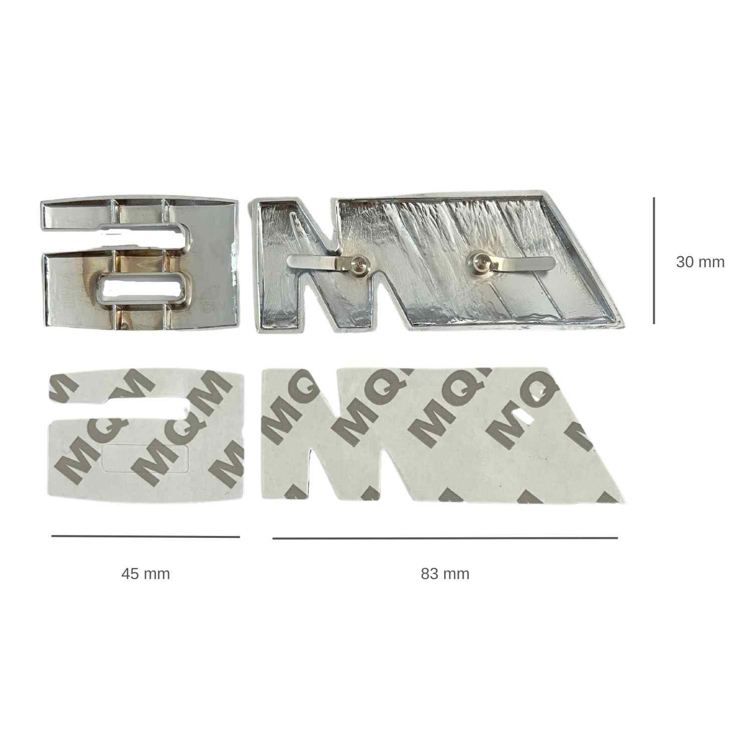 Emblema M6 adhesivo para trasero compatible con BMW plateado - imagen 5
