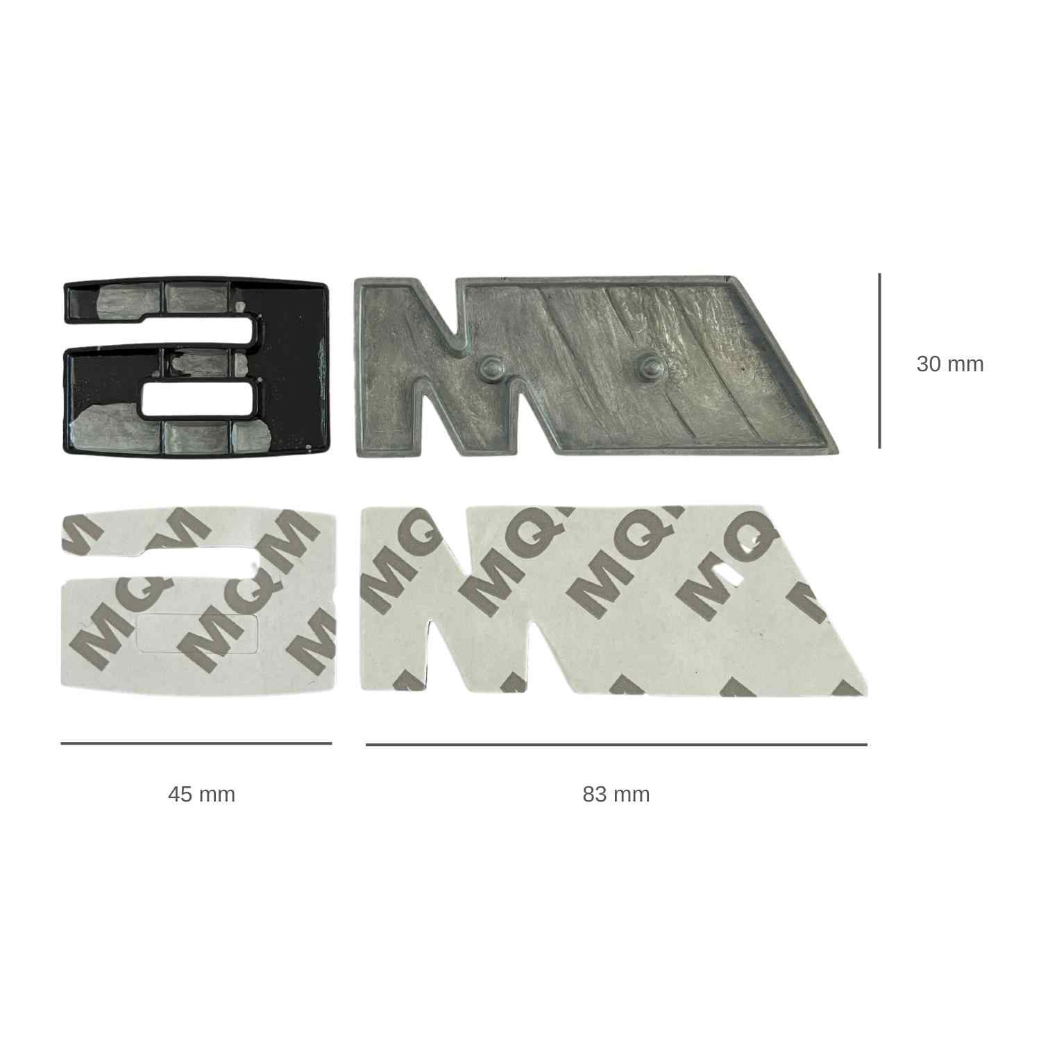 Emblema M6 adhesivo para trasero compatible con BMW negro - imagen 3