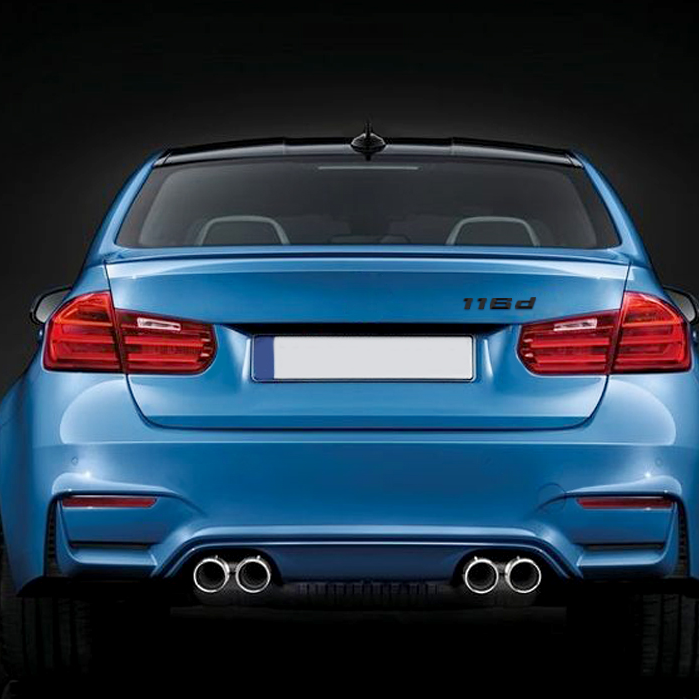 Emblema 116d adhesivo para maletero compatible con BMW negro - imagen 1