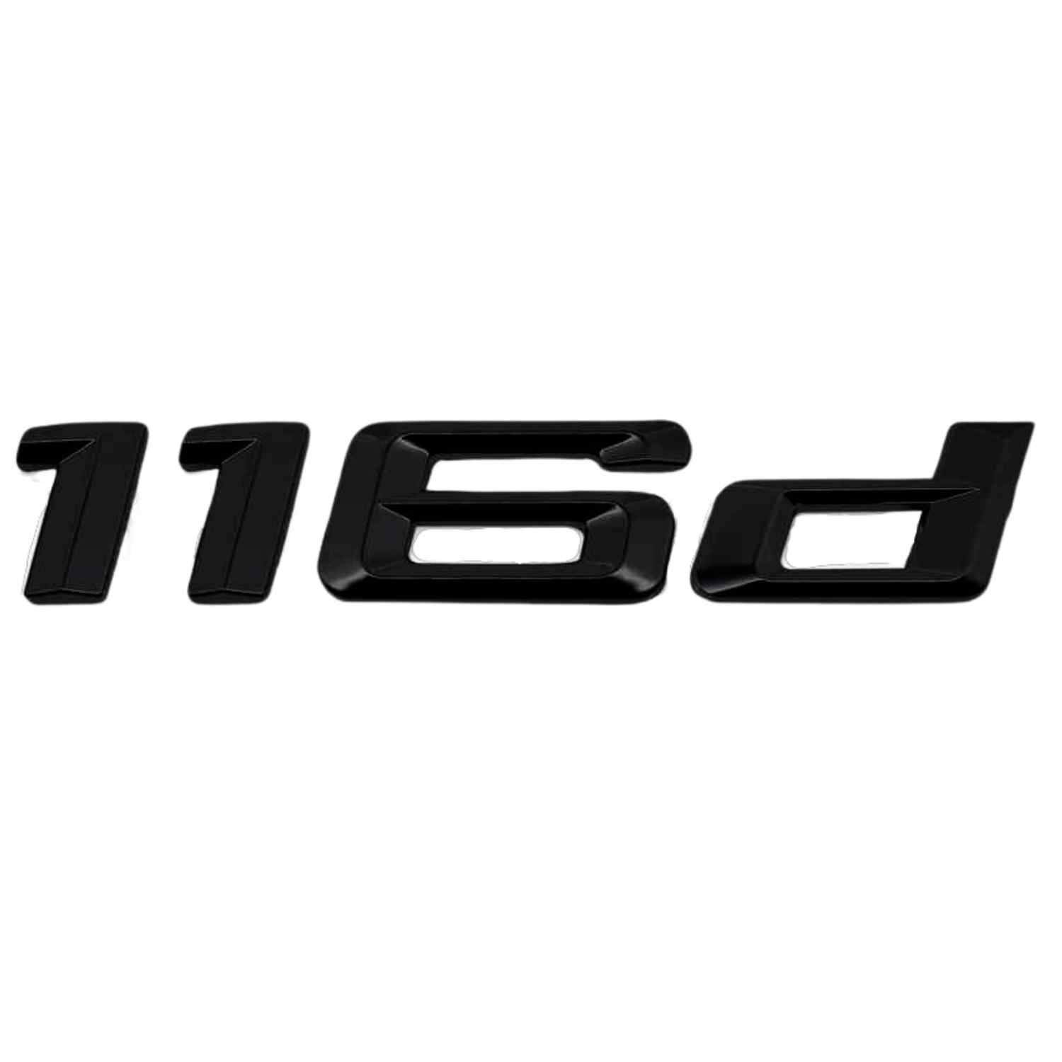 Emblema 116d adhesivo para maletero compatible con BMW negro - imagen 2