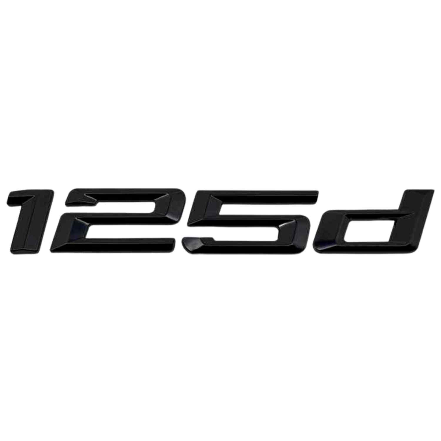 Emblema 125d adhesivo para maletero compatible con BMW negro - imagen 1