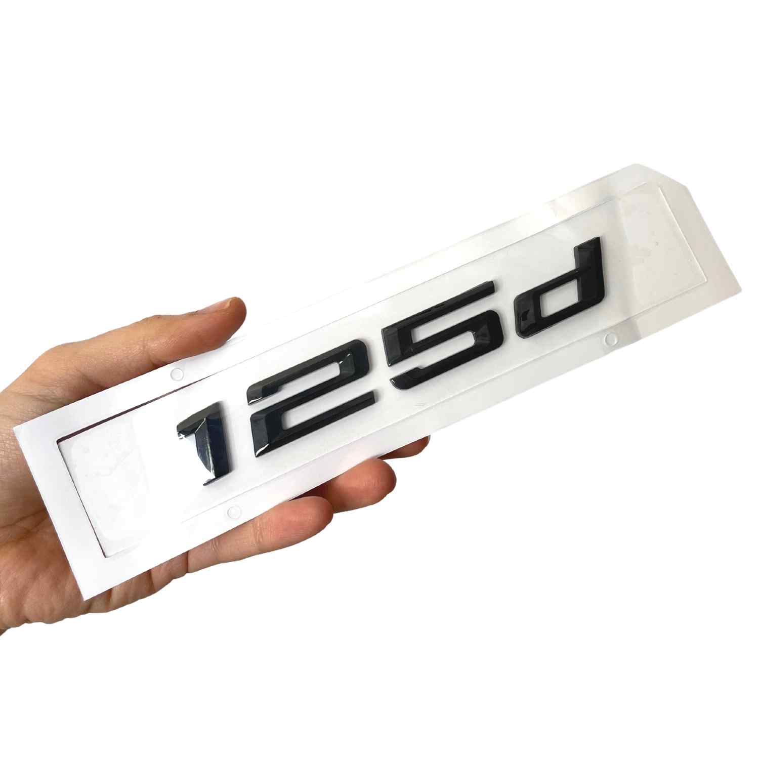 Emblema 125d adhesivo para maletero compatible con BMW negro - imagen 3