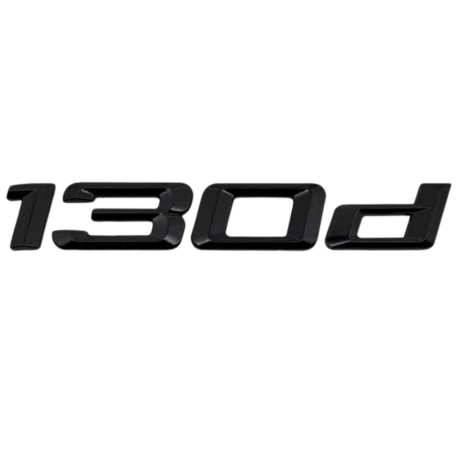 Emblema 130d adhesivo para maletero compatible con BMW negro - imagen 1