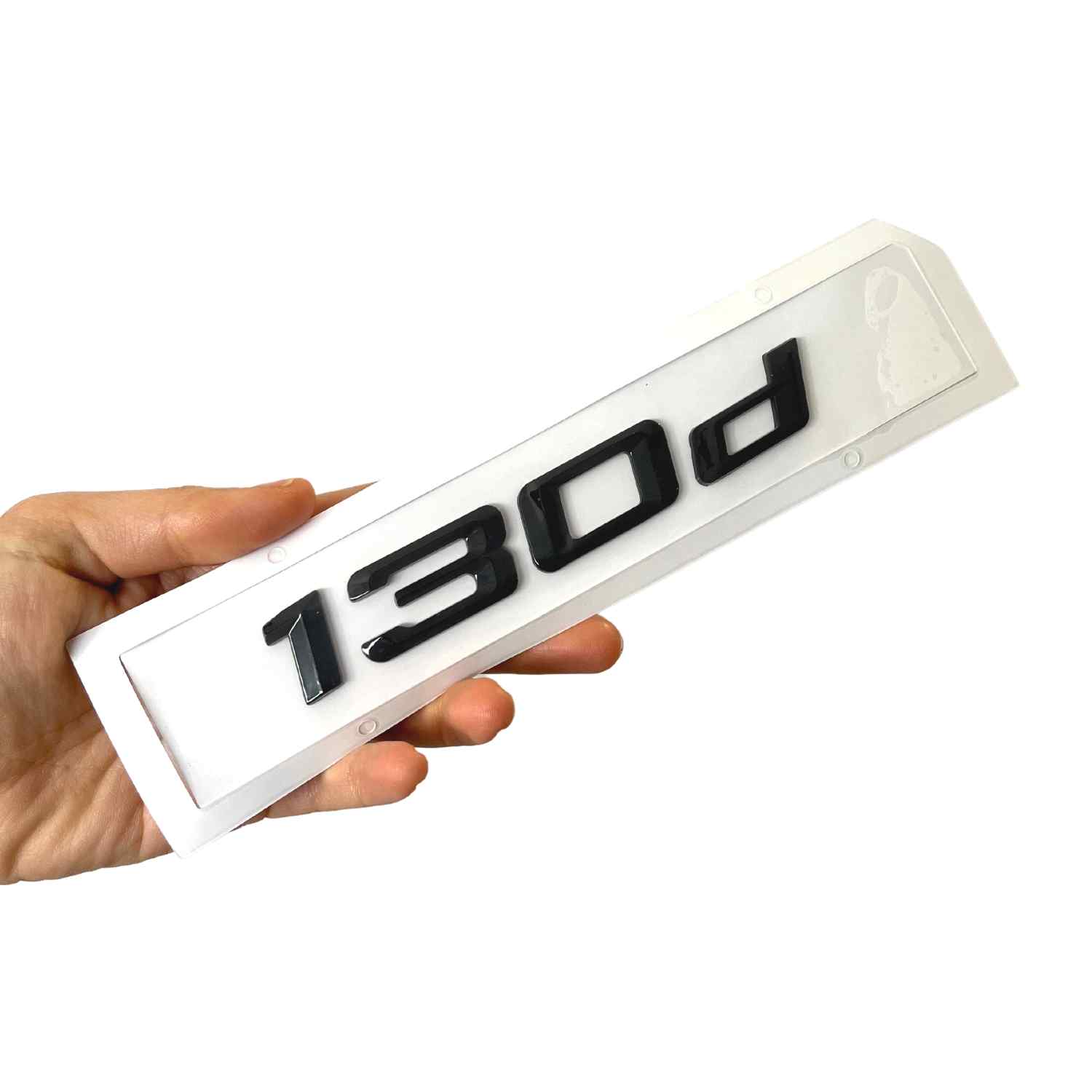 Emblema 130d adhesivo para maletero compatible con BMW negro - imagen 2