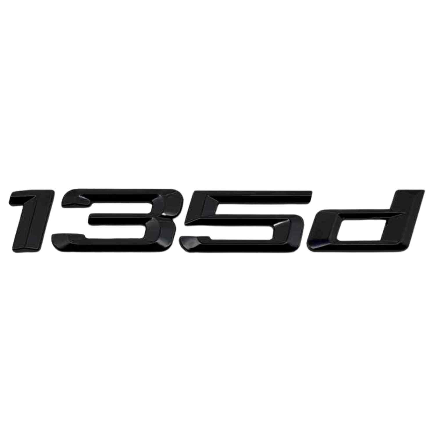 Emblema 135d adhesivo para maletero compatible con BMW negro - imagen 1