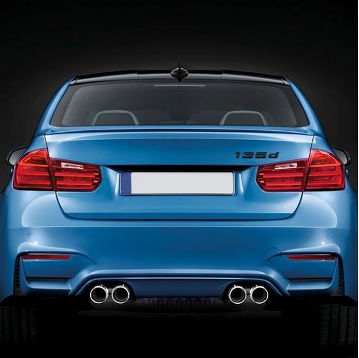 Emblema 135d adhesivo para maletero compatible con BMW negro - imagen 4