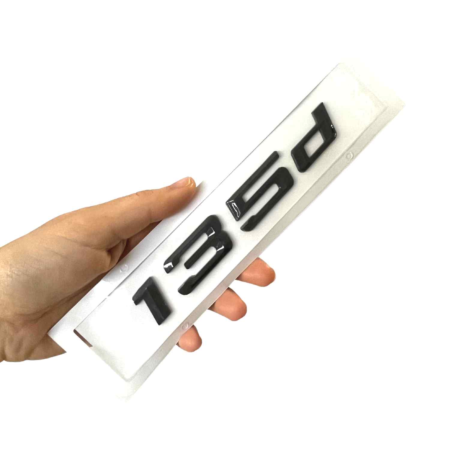 Emblema 135d adhesivo para maletero compatible con BMW negro - imagen 3