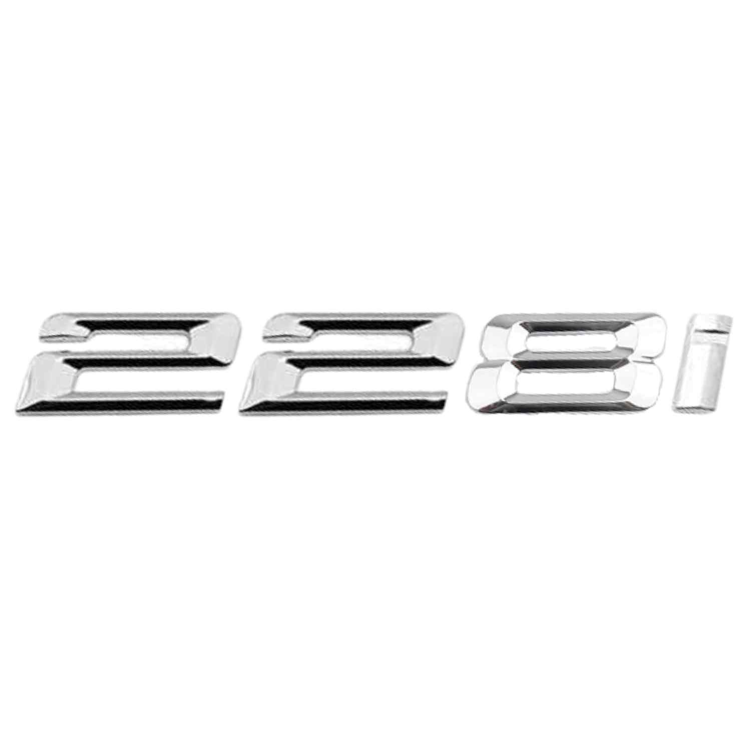 Emblema 228i adhesivo para maletero compatible con BMW plateado - imagen 1