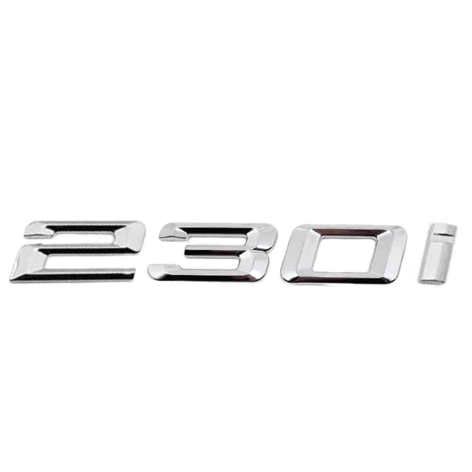 Emblema 230i adhesivo para maletero compatible con BMW plateado - imagen 1