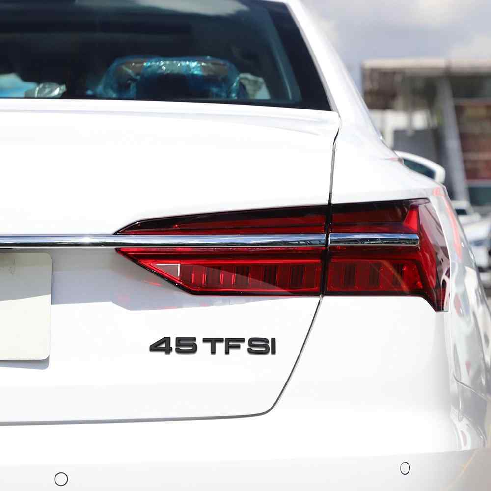 Emblema TFSI adhesivo para maletero compatible con Audi negro brillo - imagen 6