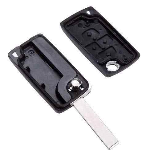 Carcasa mando llave del coche 4 botones citroen y peugeot - imagen 6
