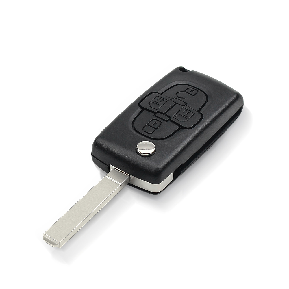Carcasa mando llave del coche 4 botones citroen y peugeot - imagen 2