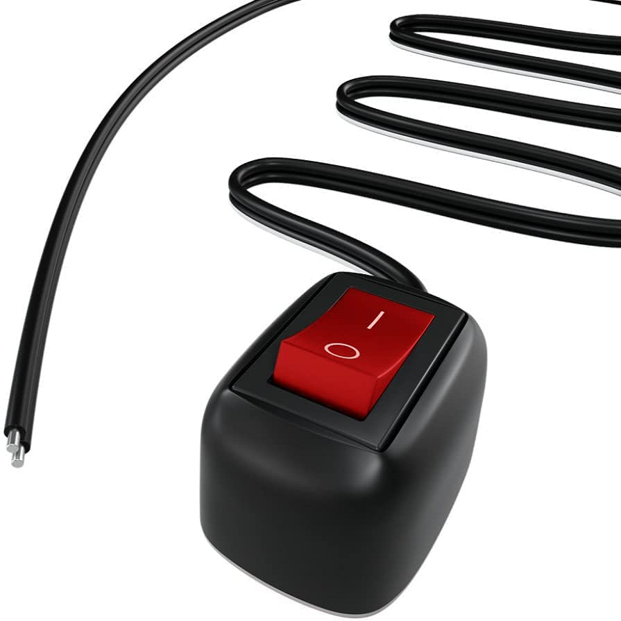 Interruptor de coche DIY en forma de gota de agua 12V rojo - imagen 2