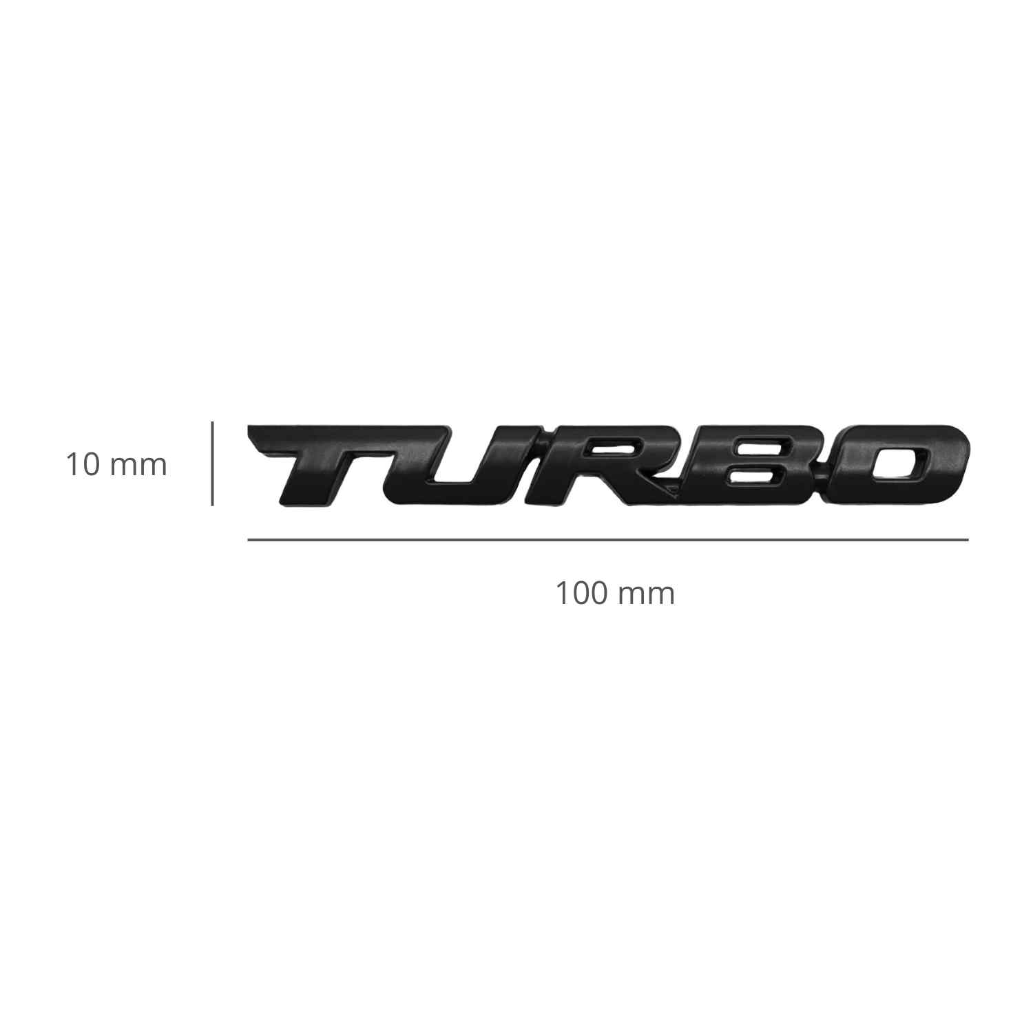 Emblema turbo adhesivo Negro - imagen 4