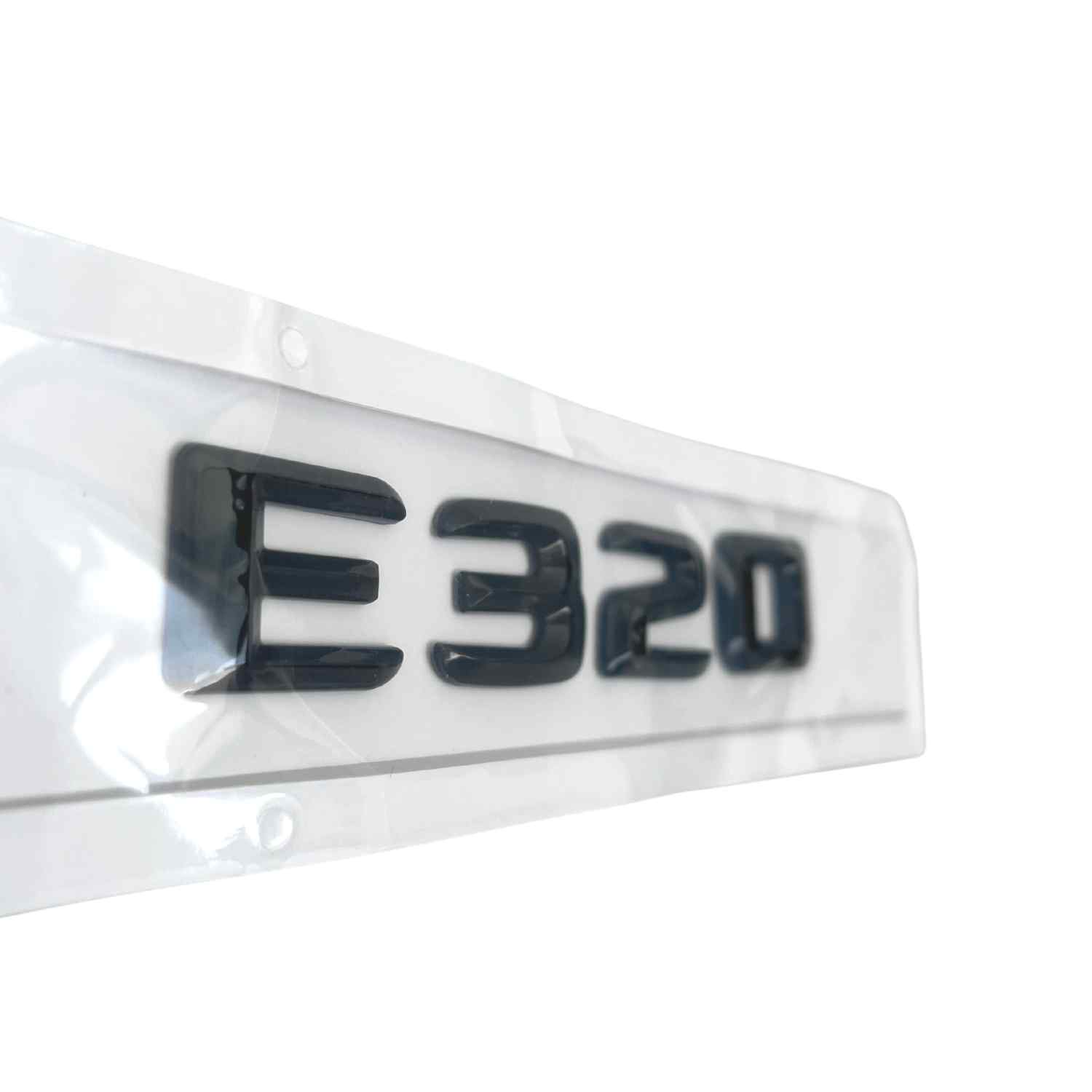 Emblema E320 adhesivo para maletero compatible con Mercedes negro - imagen 3