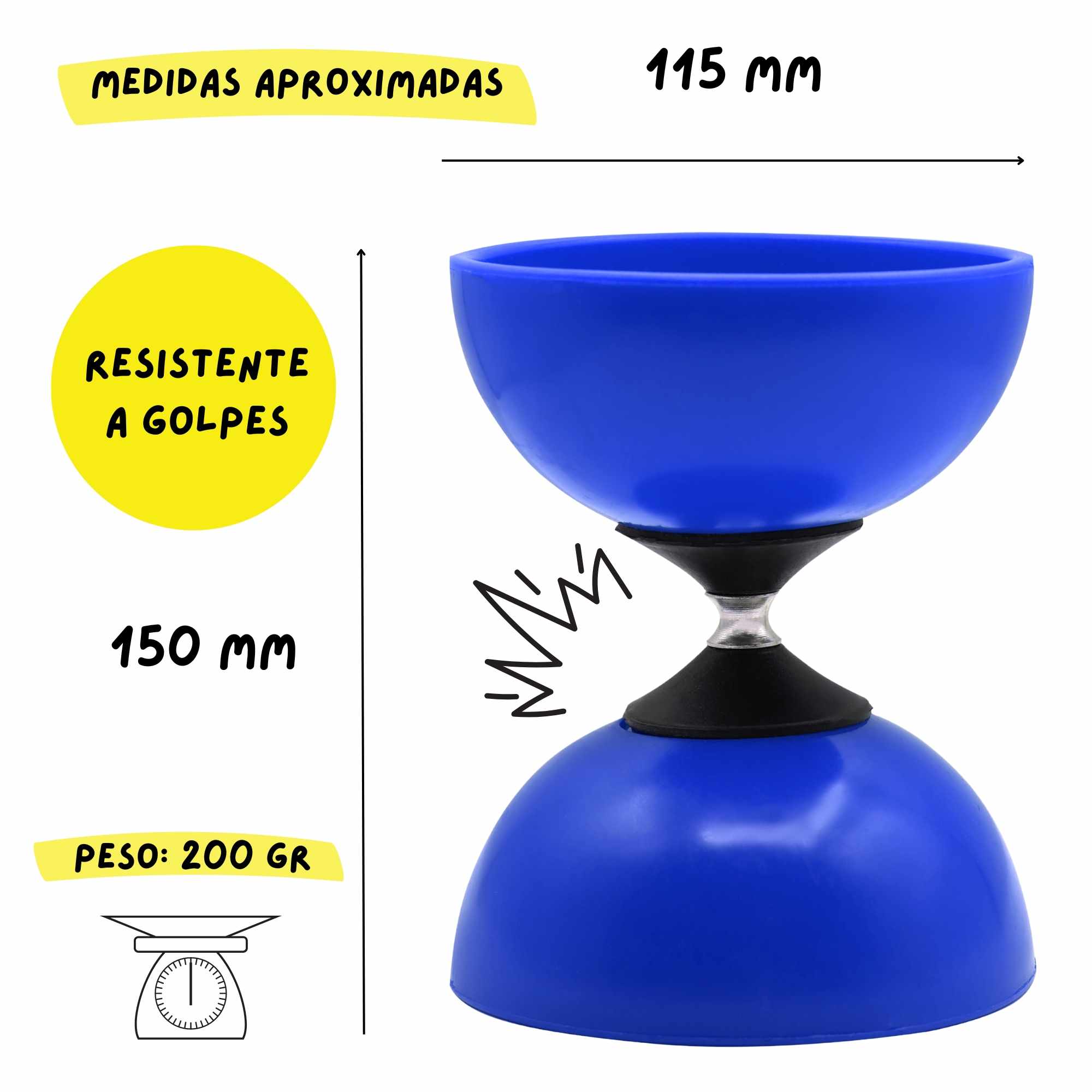 Diábolo para Malabares Azul - imagen 2