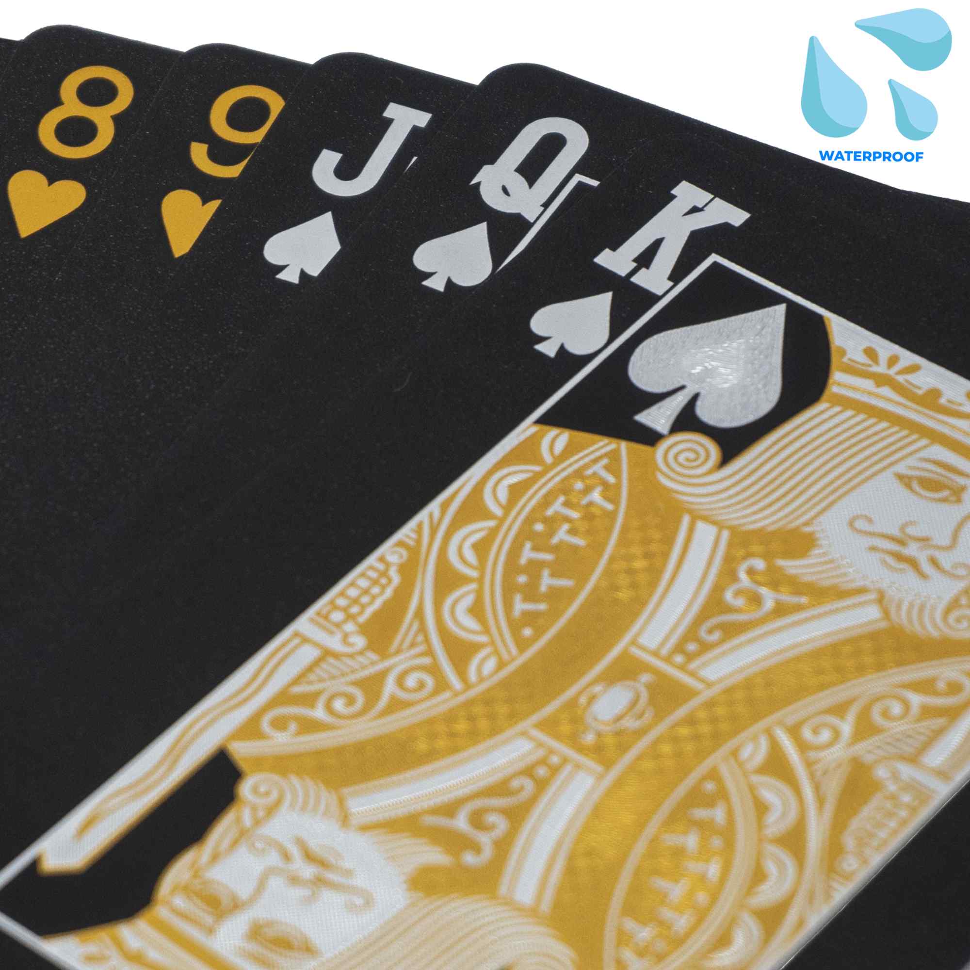 Baraja Poker Plastico Resistente al Agua poker profesional dorado - imagen 3