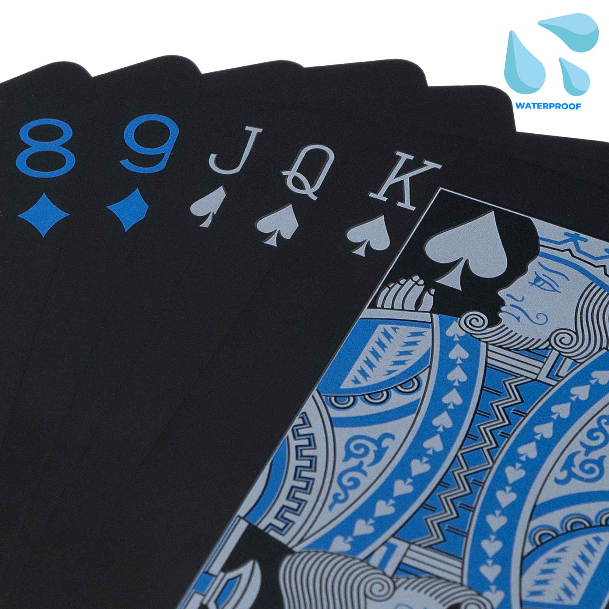 Baraja Poker Plastico Resistente al Agua poker profesional azul - imagen 3