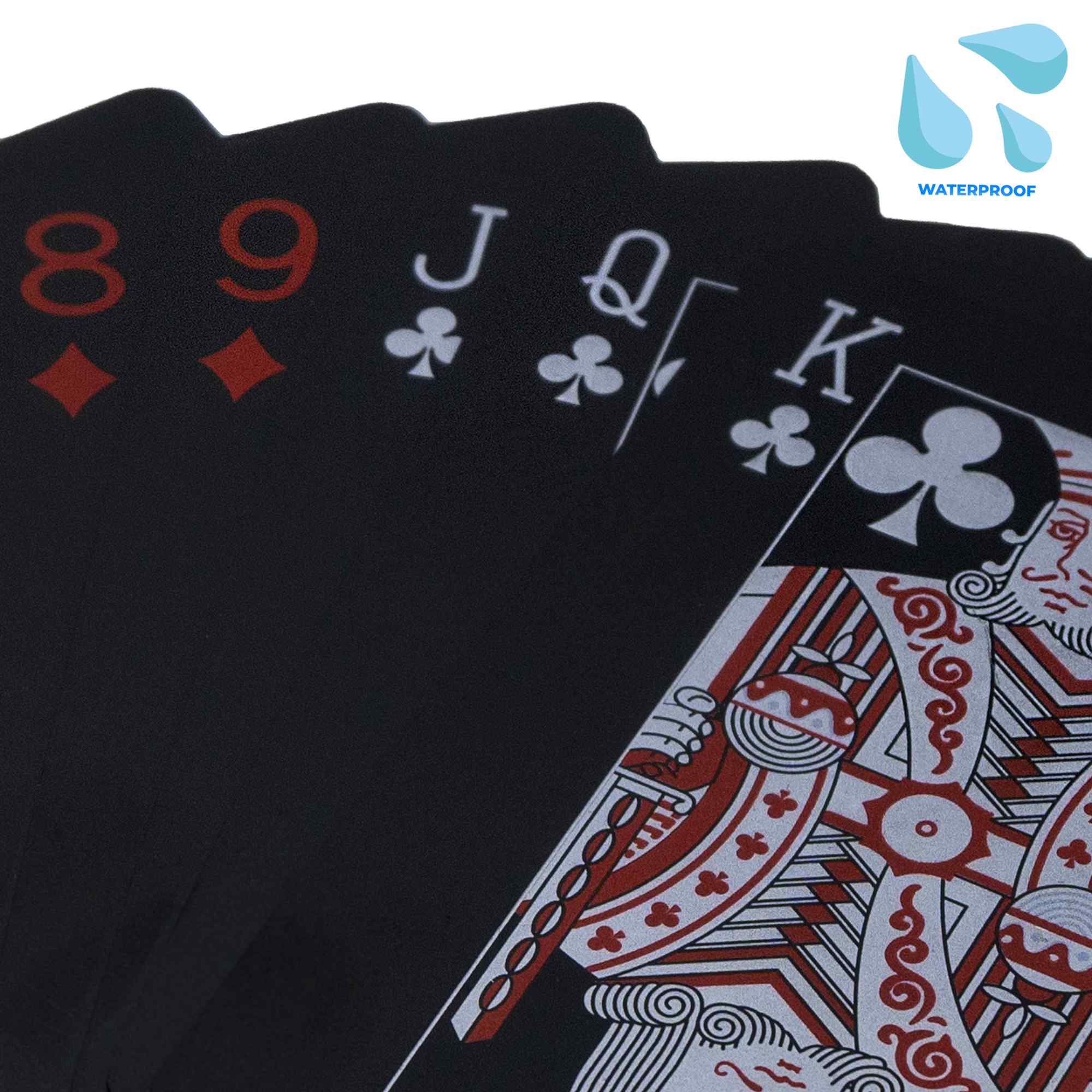 Baraja Poker Plastico Resistente al Agua poker profesional Rojo - imagen 2