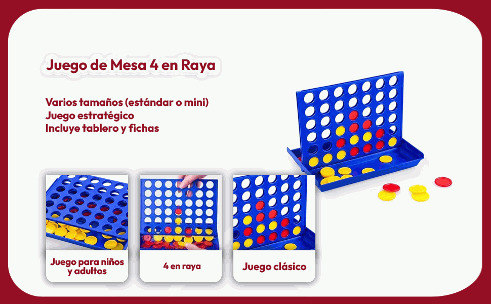 Banner - Juego de mesa 4 en raya mini