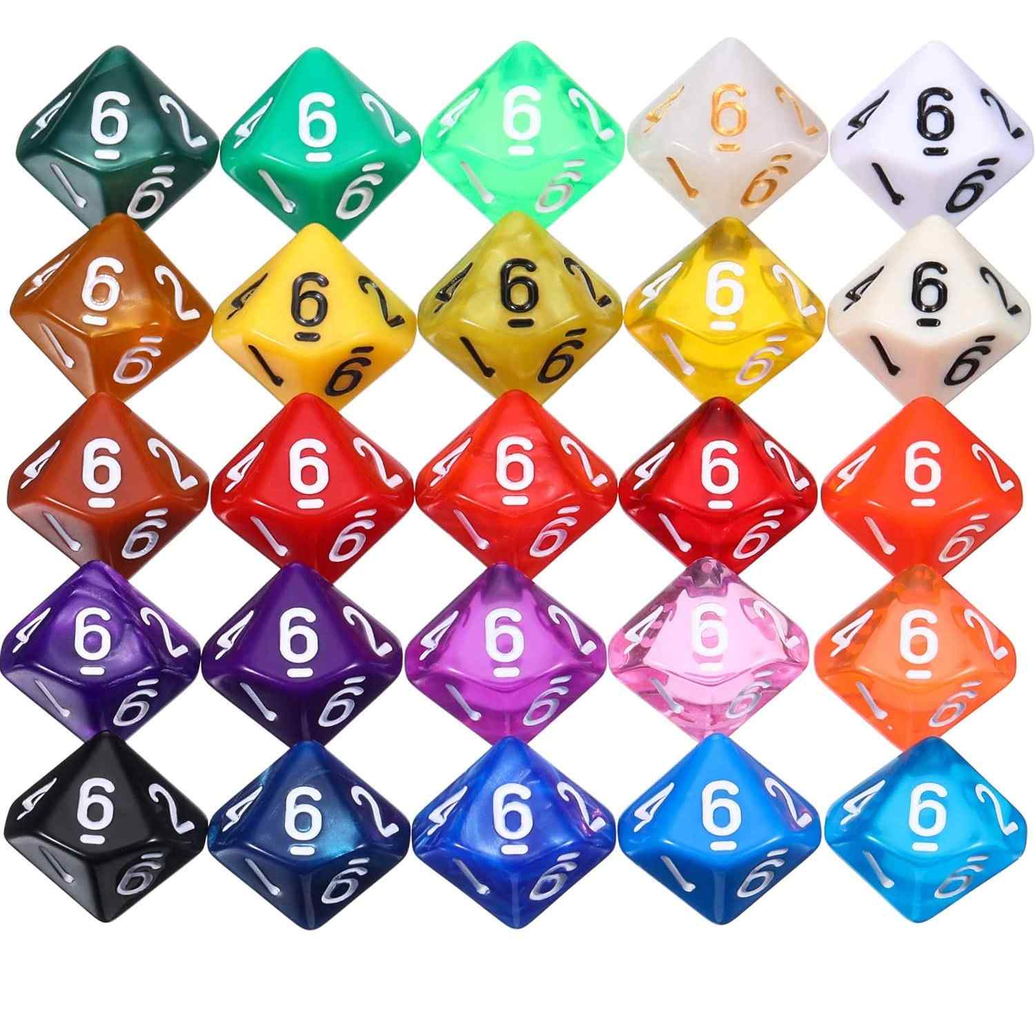 Dados 10 caras de rol y Enseñanza de Matemática 35 unidades
