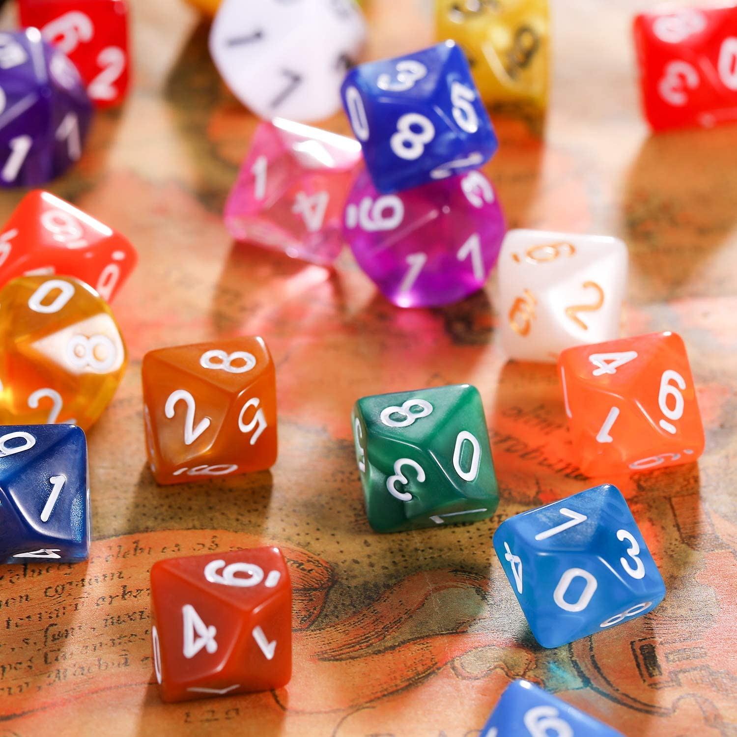 Dados 10 caras de rol y Enseñanza de Matemática 35 unidades - imagen 2